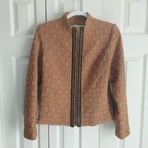 Sara Campbell 10 zip front blazer jacket